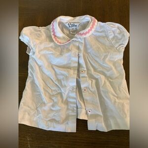 Lilly Pulitzer Girls Peter Pan Collar Shirt